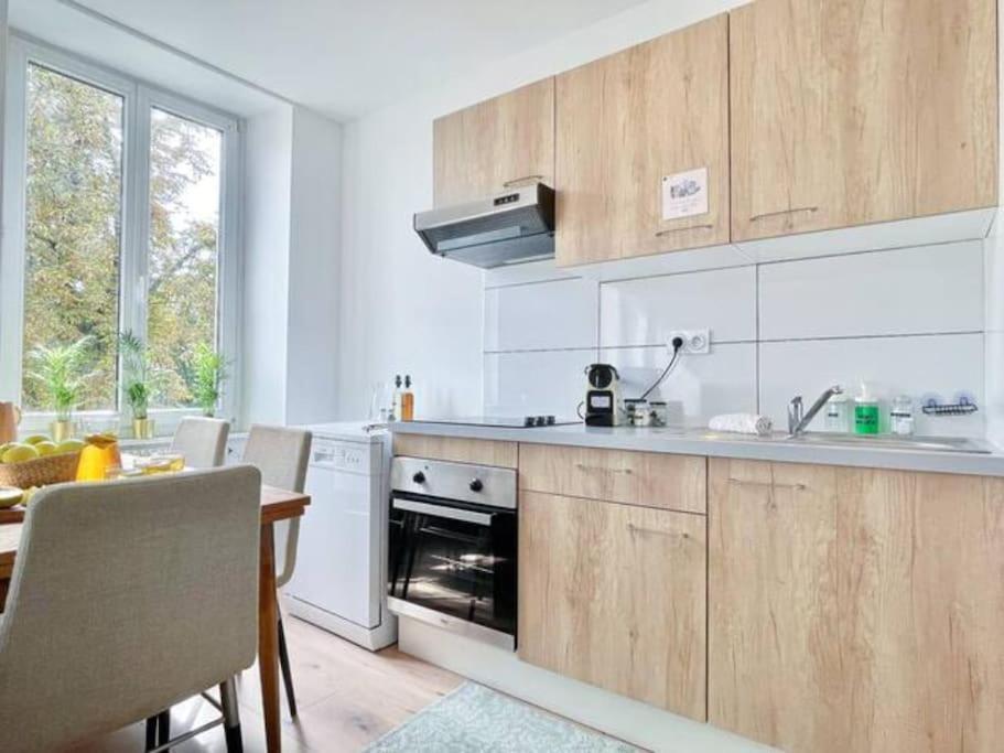 1 Appartement 3P Ideal Famille Travail Renove Lumineux Parking Gratuit 牟罗兹 外观 照片