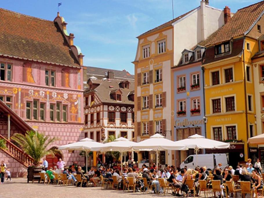 1 Appartement 3P Ideal Famille Travail Renove Lumineux Parking Gratuit 牟罗兹 外观 照片