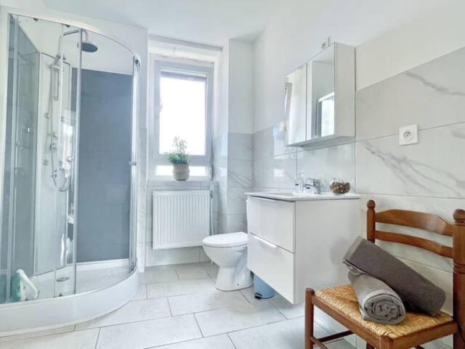1 Appartement 3P Ideal Famille Travail Renove Lumineux Parking Gratuit 牟罗兹 外观 照片